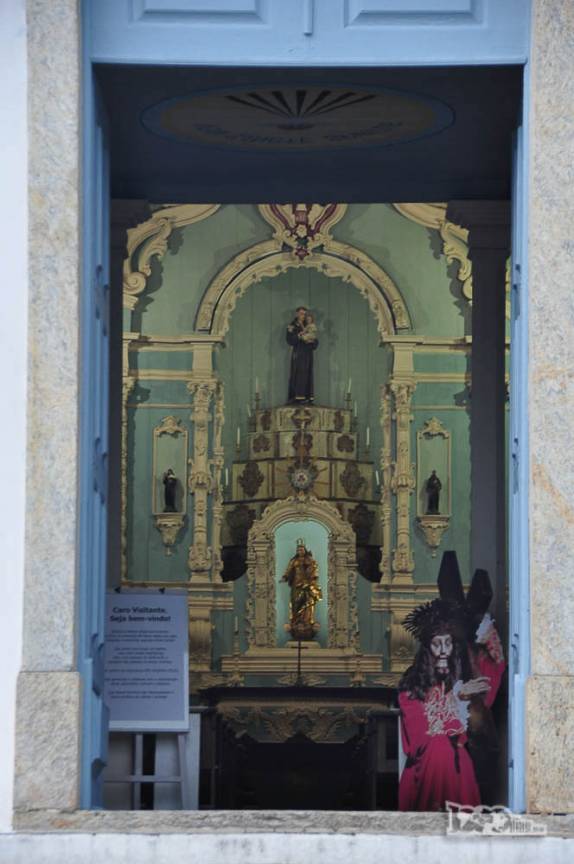Interior da igreja em Santo Antônio de Lisboa. região norte de  Florianópolis, Santa Catarina